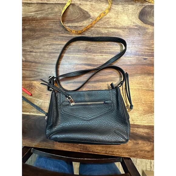 Rebecca Minkoff Black Leather Adjustable Crossbody Straps Handbag - Picture 7 of 8